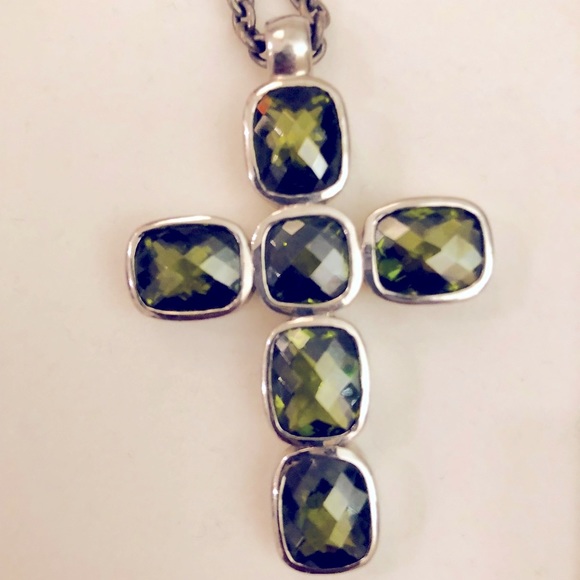 Giorgio Martello 925 Sterling Silver Cross & Chain - Picture 2 of 5